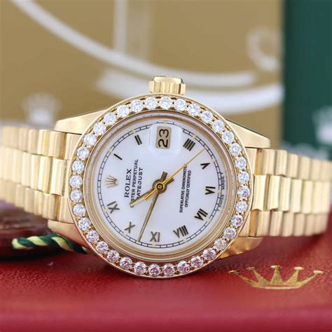 rolex ladies 18k president